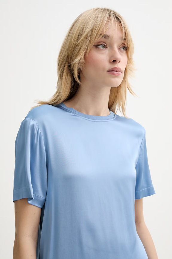 Silvian Heach bluză RESANA albastru GPP26191BL