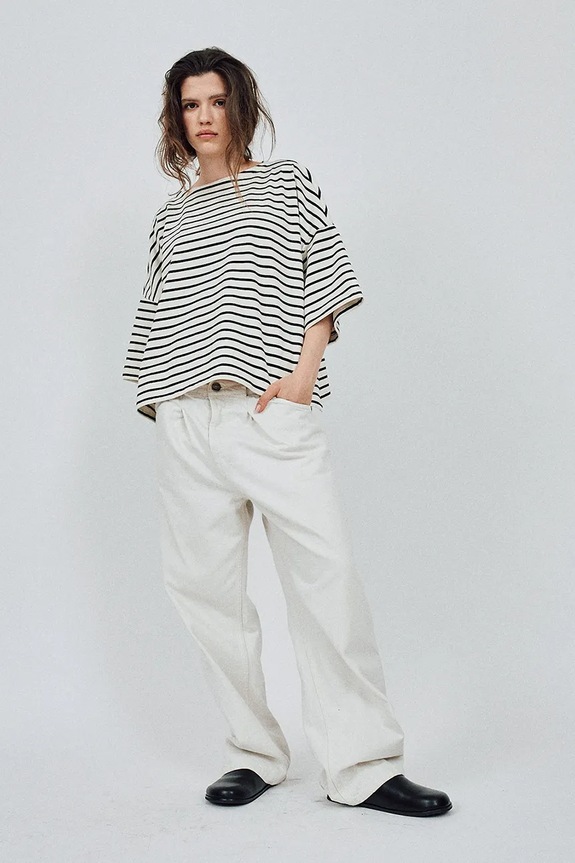 Muuv. t-shirt basic damski bawełniany KOAI biały longsleeve.KOAI