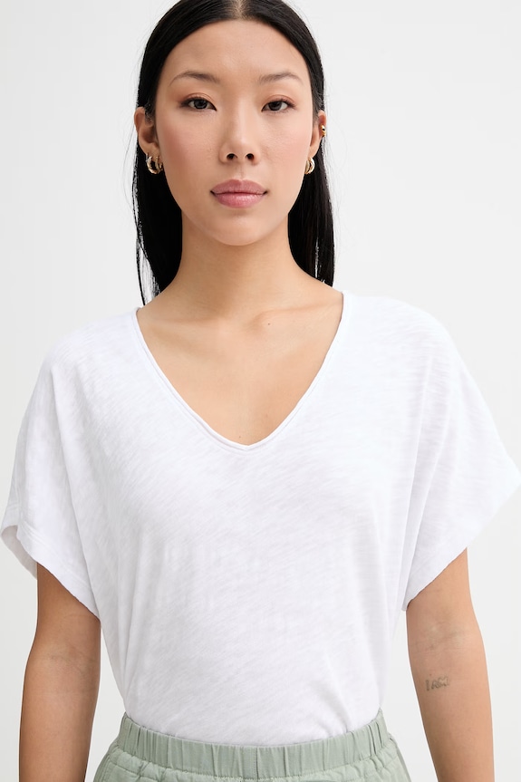 Marc O'Polo tricou pentru femei, din bumbac alb 5000014212