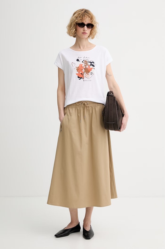 Marc O'Polo t-shirt γυναικείο βαμβακερό 5000014096 λευκό ZS26