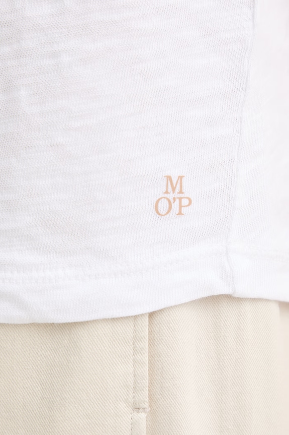 Marc O'Polo top damski bawełniany biały 5000014109