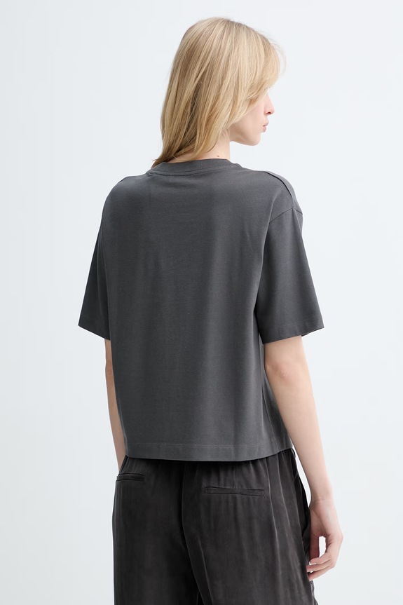 Odzież Marc O'Polo T-shirt damski z bawełną 5000014117 szary