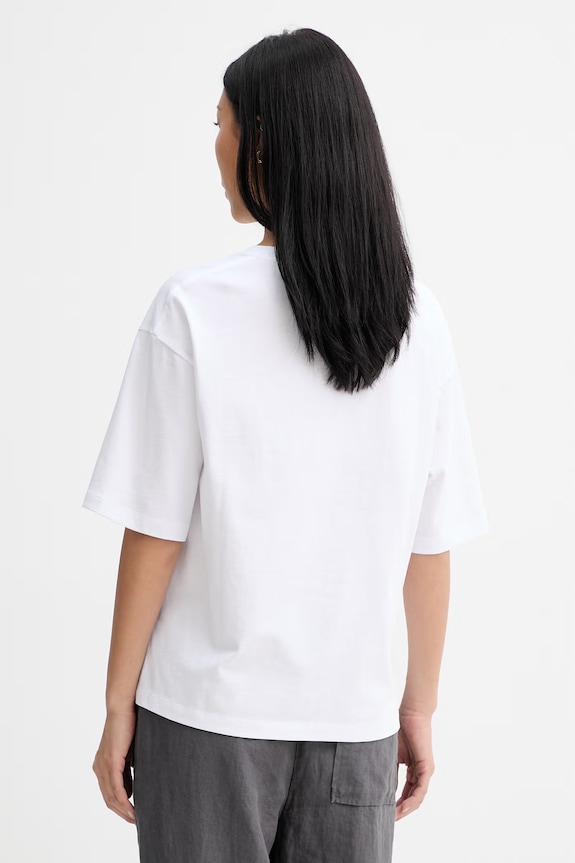 Îmbrăcăminte Marc O'Polo tricou pentru femei, din bumbac 5000014124 alb