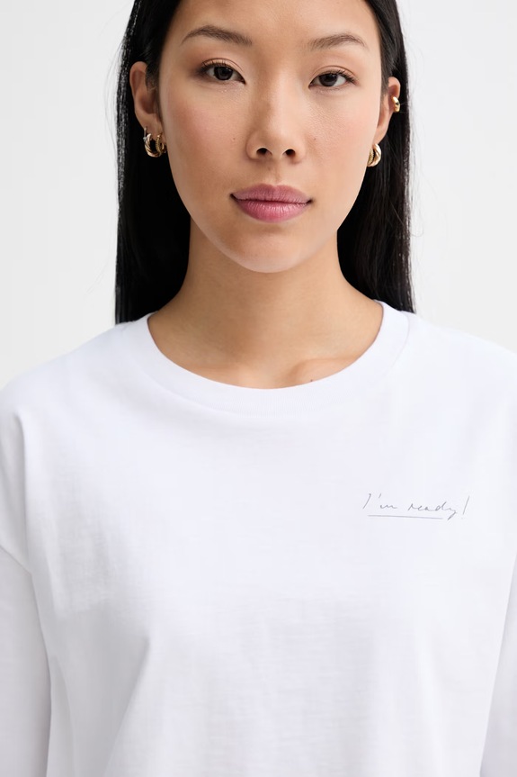 Marc O'Polo tricou pentru femei, din bumbac alb 5000014124