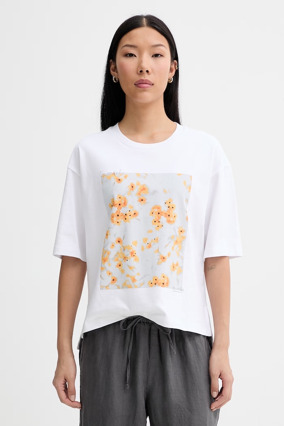 Marc O'Polo tricou pentru femei, din bumbac alb 5000014124