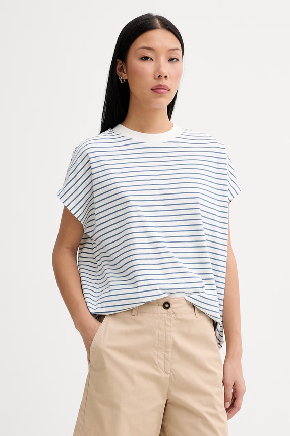 Marc O'Polo T-shirt damski bawełniany biały 5000009996