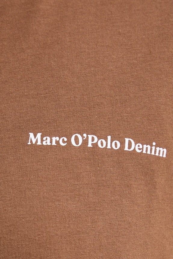 Marc O'Polo T-shirt damski bawełniany 5000009998 brązowy