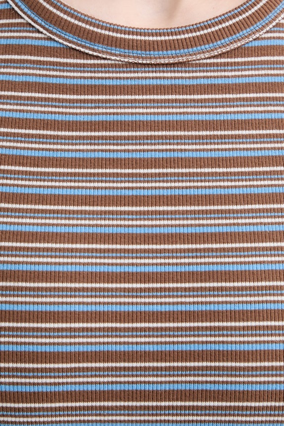 Marc O'Polo top damski z bawełny 5000010010 brązowy