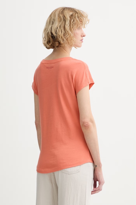 Îmbrăcăminte Marc O'Polo tricou pentru femei, din bumbac 5000014191 portocaliu