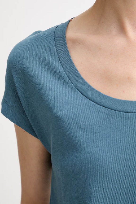 Marc O'Polo t-shirt γυναικείο βαμβακερό τιρκουάζ 5000014191