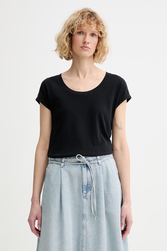 Marc O'Polo T-shirt γυναικείο βαμβακερό σκούρο μπλε 5000014191