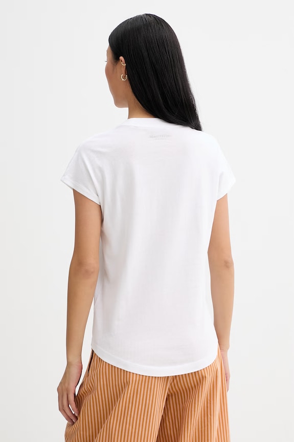 Îmbrăcăminte Marc O'Polo tricou pentru femei, din bumbac 5000014193 alb