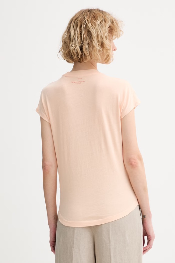 Odzież Marc O'Polo T-shirt damski bawełniany 5000014193 pomarańczowy