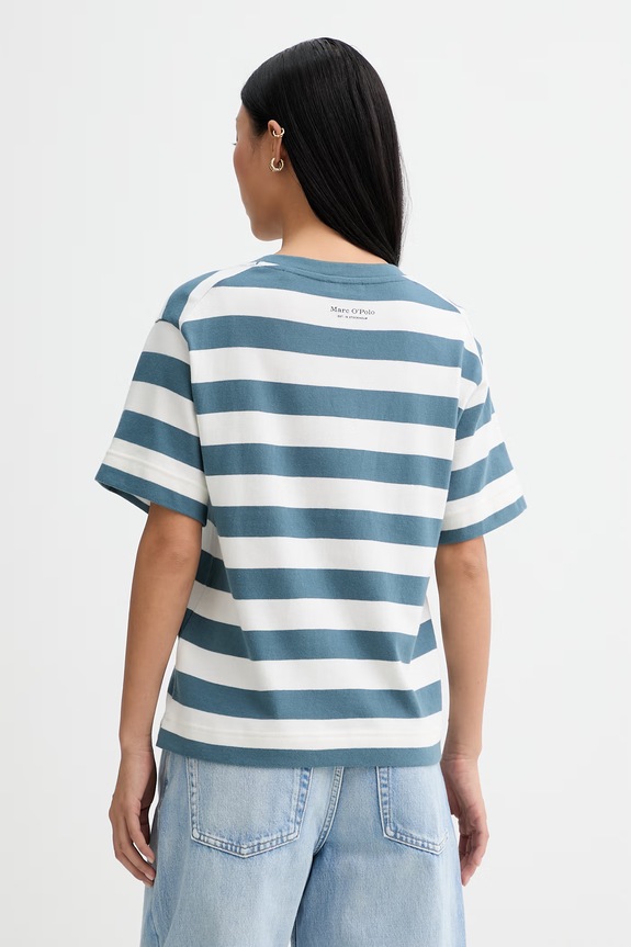 Ρούχα Marc O'Polo t-shirt γυναικείο βαμβακερό 5000014196 λευκό