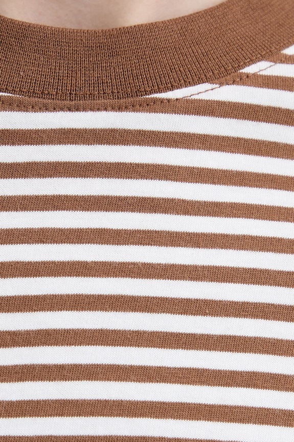 Marc O'Polo T-shirt damski bawełniany 5000010012 brązowy