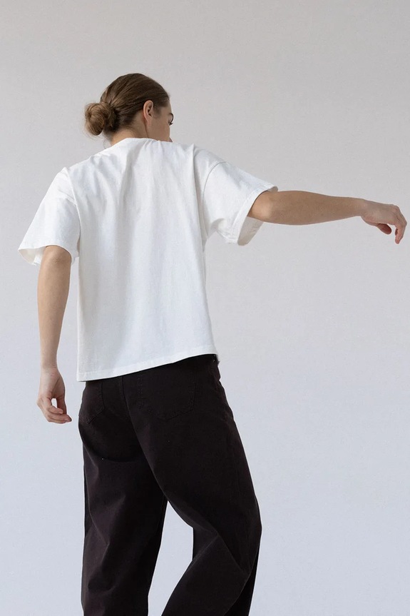 Îmbrăcăminte Muuv. tricou pentru femei, din bumbac ASLI tshirt.ASLI alb