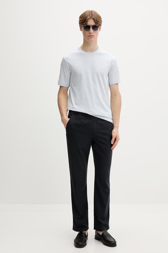 Marc O'Polo T-shirt basic męski bawełniany 5000013957 niebieski ZS26