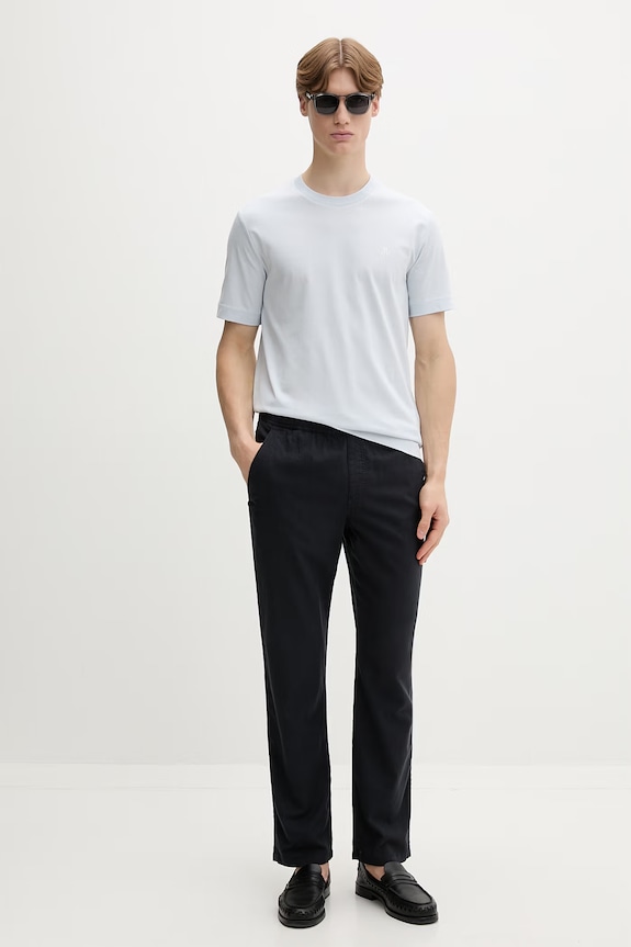 Marc O'Polo T-shirt basic męski bawełniany 5000013957 niebieski ZS26