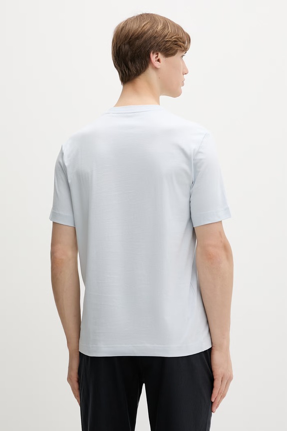 Odzież Marc O'Polo T-shirt basic męski bawełniany 5000013957 niebieski