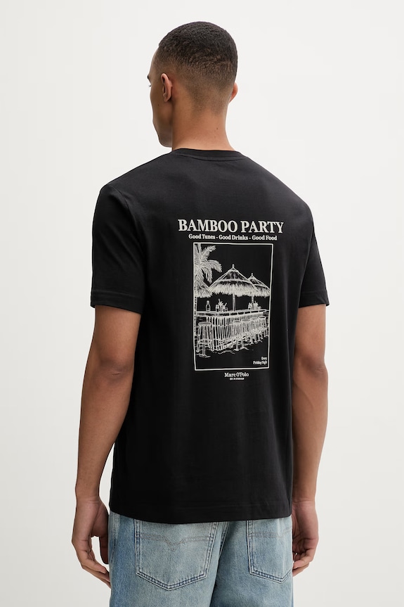Marc O'Polo tricou pentru bărbați, din bumbac negru 5000013958