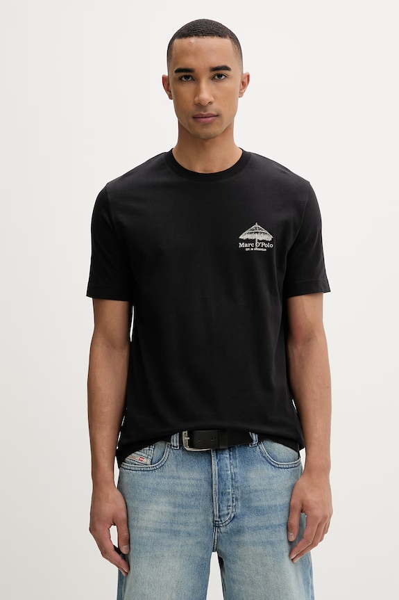 Îmbrăcăminte Marc O'Polo tricou pentru bărbați, din bumbac 5000013958 negru