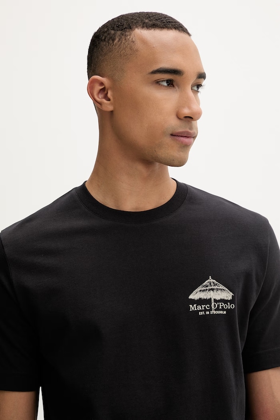 Marc O'Polo tricou pentru bărbați, din bumbac negru 5000013958