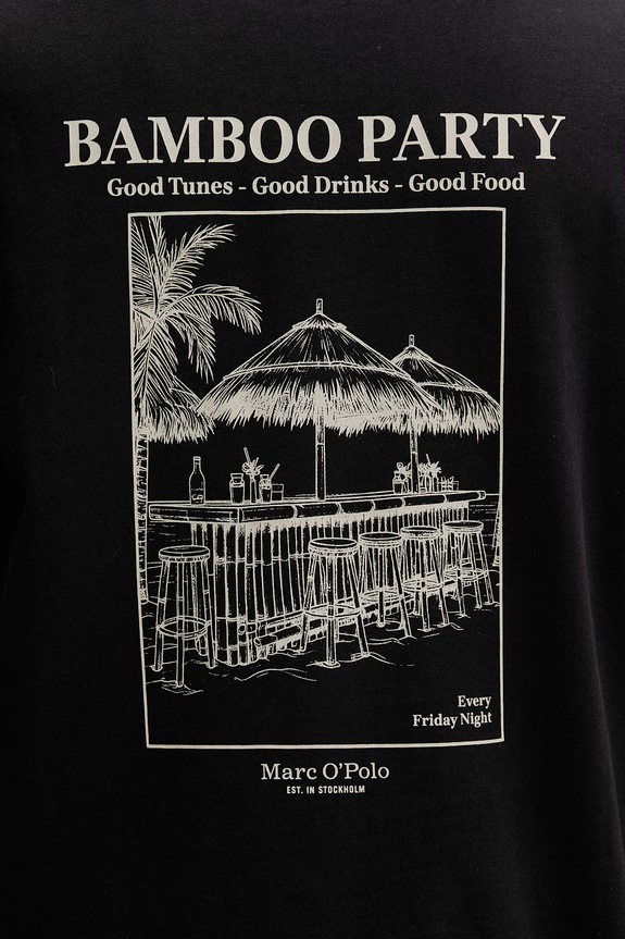 Marc O'Polo tricou pentru bărbați, din bumbac 5000013958 negru