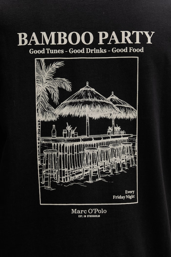 Marc O'Polo tricou pentru bărbați, din bumbac 5000013958 negru
