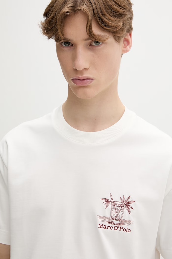 Marc O'Polo tricou pentru bărbați, din bumbac bej 5000013971