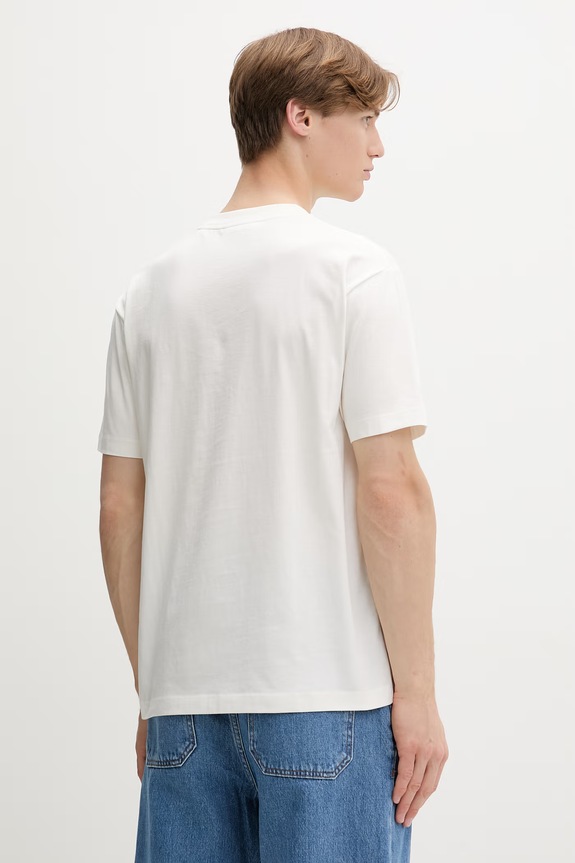 Odzież Marc O'Polo T-shirt męski bawełniany 5000010024 beżowy