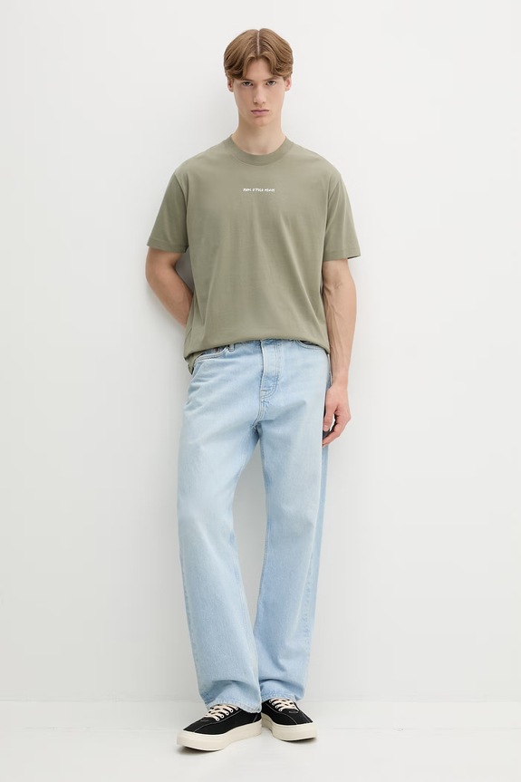 Marc O'Polo T-shirt męski bawełniany 5000010024 zielony ZS26