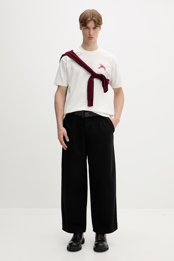 Marc O'Polo T-shirt męski bawełniany 5000010118 beżowy ZS26