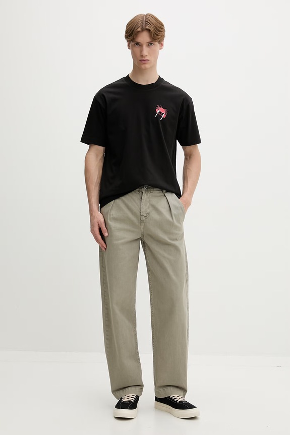Marc O'Polo T-shirt męski bawełniany 5000010118 czarny ZS26