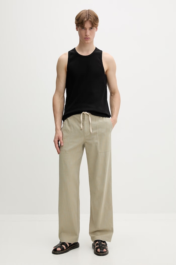 Marc O'Polo top pánsky bavlnený s elastanom 5000010252 čierna ZS26