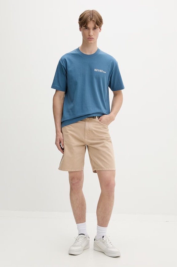 Marc O'Polo T-shirt męski bawełniany 5000010816 niebieski ZS26