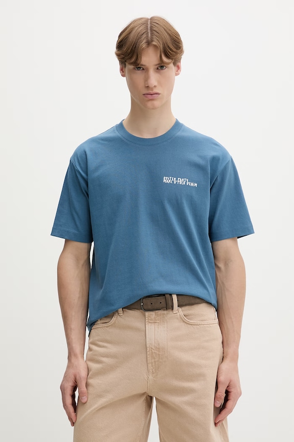 Odzież Marc O'Polo T-shirt męski bawełniany 5000010816 niebieski