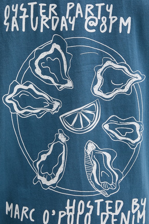 Marc O'Polo T-shirt męski bawełniany 5000010816 niebieski