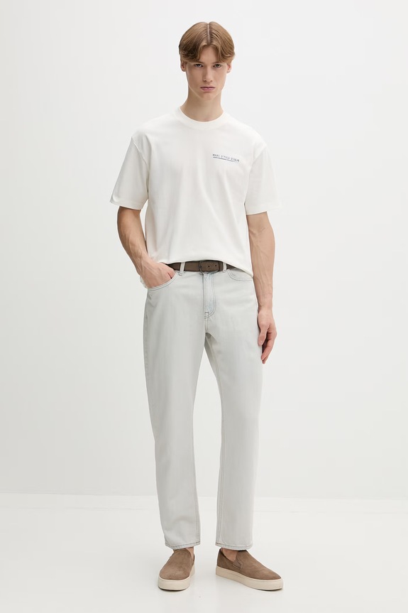Marc O'Polo T-shirt męski bawełniany 5000010817 beżowy ZS26