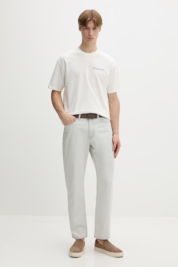 Marc O'Polo T-shirt męski bawełniany 5000010817 beżowy ZS26