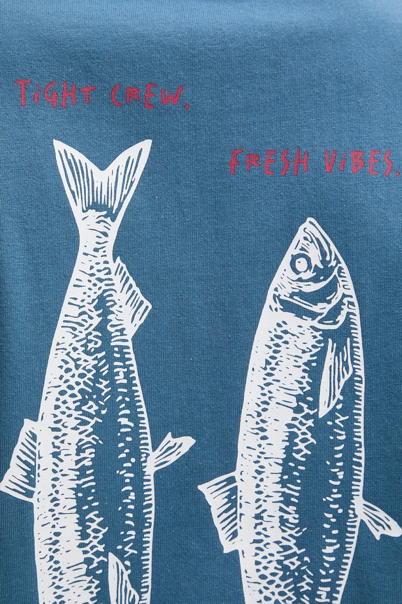 Marc O'Polo T-shirt męski bawełniany 5000010820 niebieski