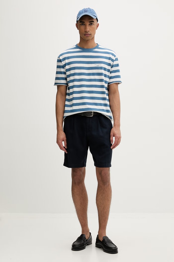 Marc O'Polo T-shirt męski bawełniany 5000010782 niebieski ZS26
