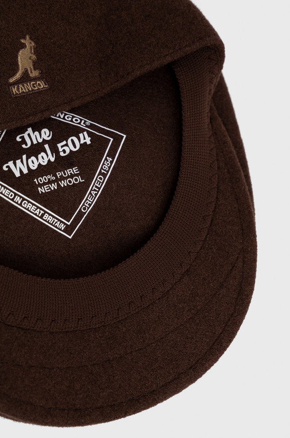 Kangol Kaszkiet wełniany brązowy 0258BC.TB274
