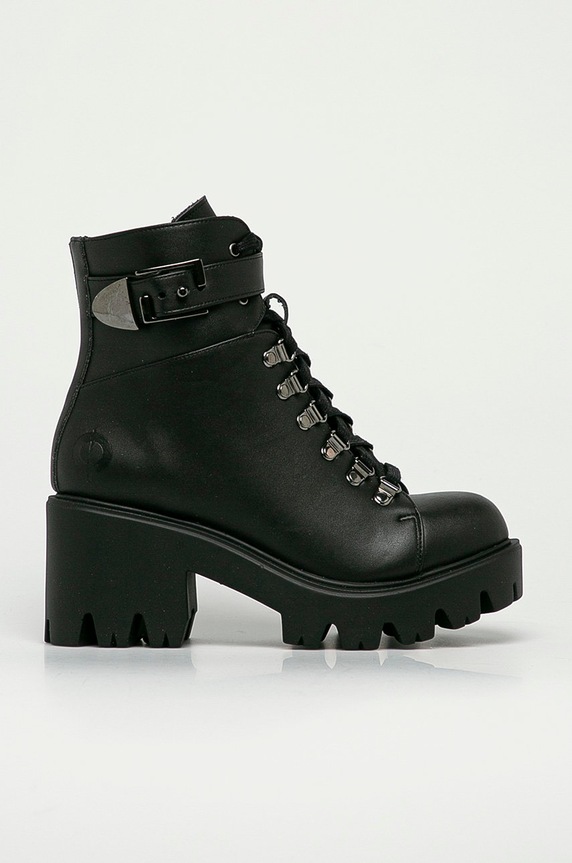 Altercore - Bokacsizma Enid Vegan platform fekete Enid.Vegan
