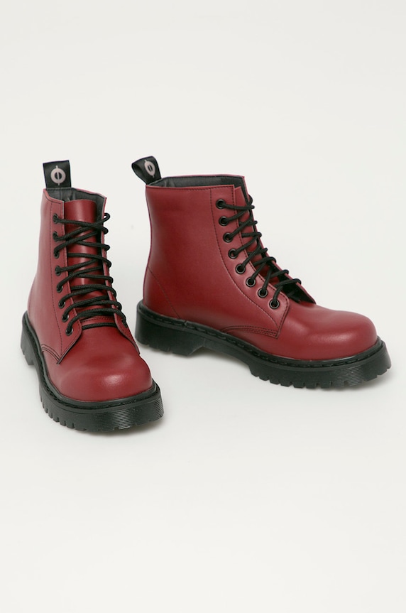 Altercore - Bokacsizma Vegan 651D.Vegan burgundia ZW20