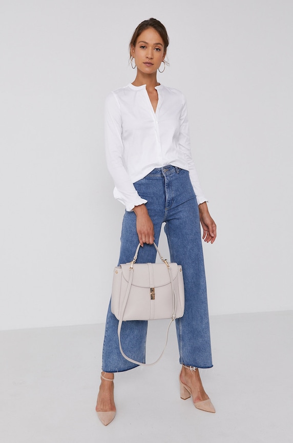 Mos Mosh πουκάμισο γυναικείο 131731 λευκό AA00