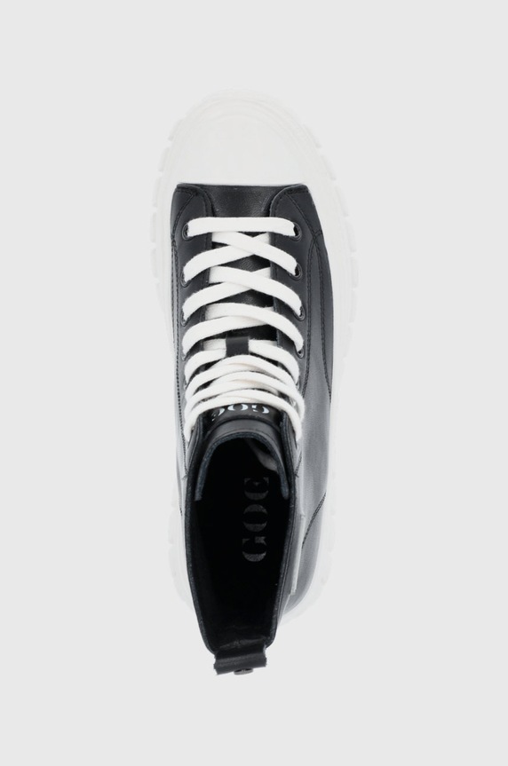 GOE Trampki skórzane czarny II2N4030.BLACK