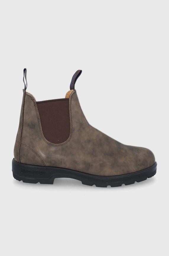 Blundstone stivaletti chelsea in pelle isolamento leggero marrone 584.Brown