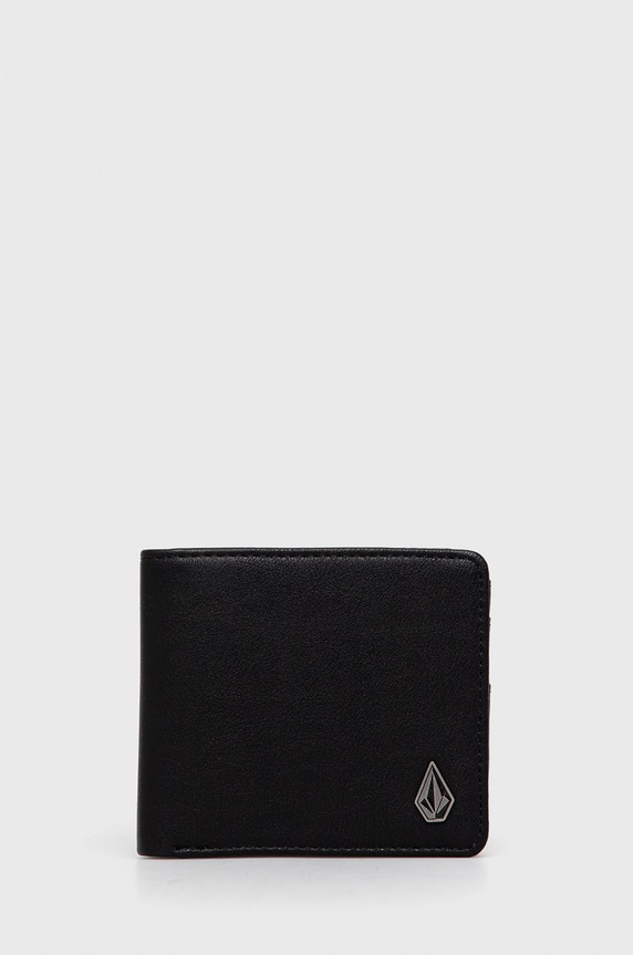 Novčanik Volcom bez uzorka crna D6032054BLK
