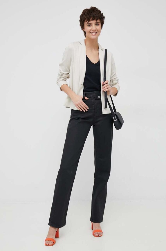 Mos Mosh pamut póló 140930 fekete AA00