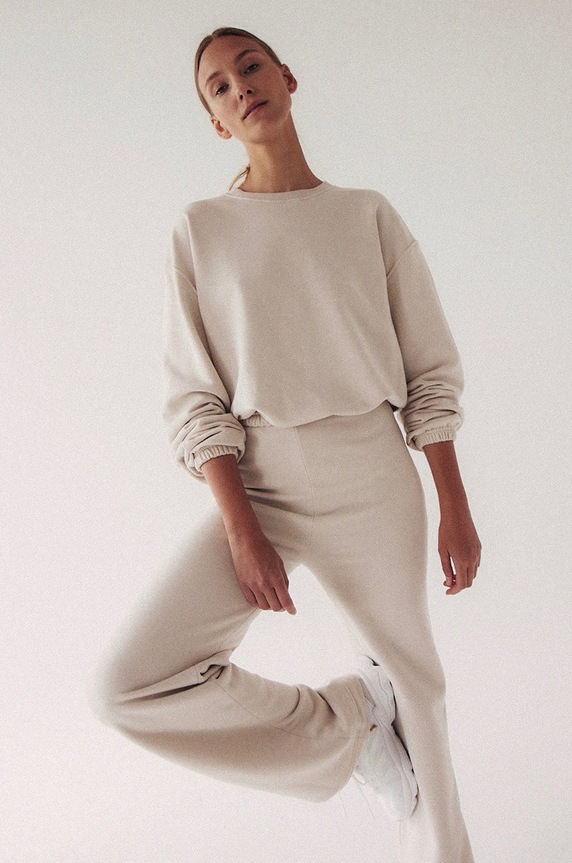 MUUV. felső Subtle Cotton bluza.crop.SUBTLE bézs